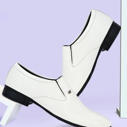 Stylish White Shoes Slip On For Men-image-7