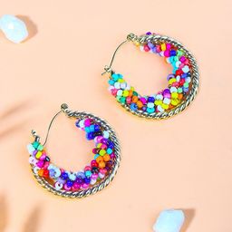 KPOP Gold-Plated Contemporary Hoop Earrings-image-50