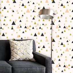 ArtzFolio Printed UV-Resistant Anti-Bacterial Abstract TrianglesPeel & Stick Wallpaper-image-32