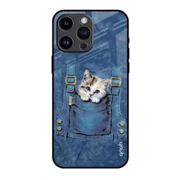 QRIOH Kitty In Pocket Printed iPhone 14 Pro Max Back Case-picture-22