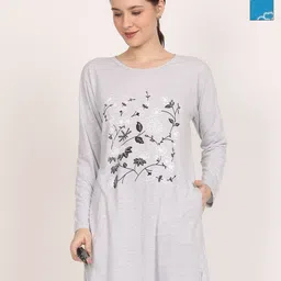 DDASPRATION Women Pack of 2 Floral Printed Round Neck Cotton Oversized T-shirt-picture-47