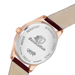 DOUBLERUN Men Dial & Leather Straps Analogue Multi Function Watch H05N11014 image 3