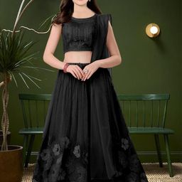 F Plus Fashion Pink Net Lehenga Choli-picture-27
