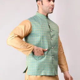 Voniry Self Design Nehru Jackets image 3