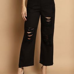 JAKANARY Women Relaxed High-Rise Easy Wash Trousers-image-56
