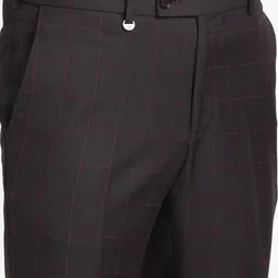 Turtle Checked Tailored-Fit Single-Breasted Two-Piece Suit image 3