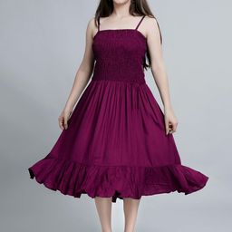 Shedika Crepe Fit & Flare Dress-image-82