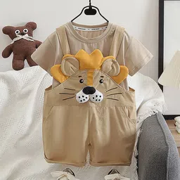 Little Surprise Box LLP Baby Lion Dungarees Style Set-image-48