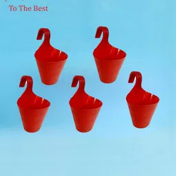 Go Hooked Hook Railing Planter Hanging Pots for Plant image 3