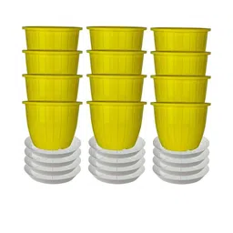 8 Inch Duro Pot for Plants with Saucer Tray-29