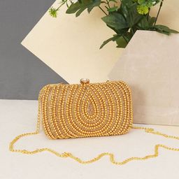 Anouk Embellished Velvet Box Clutch-image-17