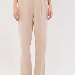 HIGH BUY Women Relaxed High-Rise Pleated Trousers-picture-8