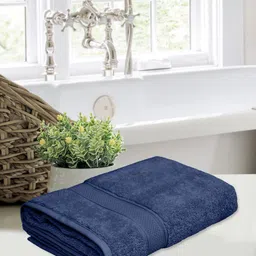 Home Fresh Blue 1 Cotton 500 GSM Bath Towel-image-54