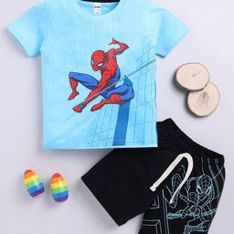 LITTLE NINJA Boys Printed T-shirt with Shorts-image-91
