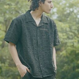 SIX5SIX Men Abstract Printed Cuban Collar Casual Shirt-image-29
