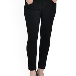 LINARIA Women Classic Slim Fit Clean Look Dark Shade No Fade Jeans-image-79
