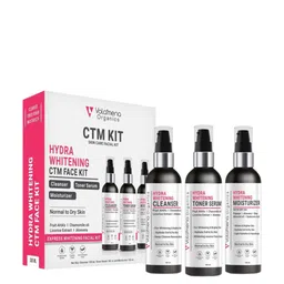 Volamena Hydra Whitening CTM Facial kit- Cleanser 100ml- Moisturizer 100ml- Serum 100ml-24