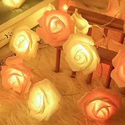 Decorcity Rose Flower 14 LED String Lights-46