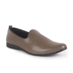 FAUSTO Men Textured PU Mojaris-image-93