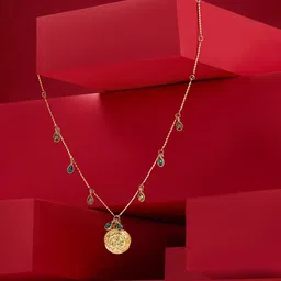 Zaveri Gold-Plated Pearls Chain-44