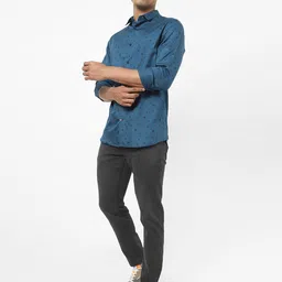The Collection Classic Slim Fit Floral Printed Cotton Casual Shirt-image-94