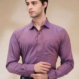 Park Avenue Men Spread Collar Solid Cotton Slim Fit Formal Shirt-image-82