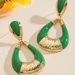 SALTY Pack of 2 Women Gilded Luxury Gold Earring-14