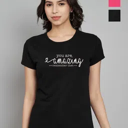 Trend Level Women 2 Applique T-shirt-29