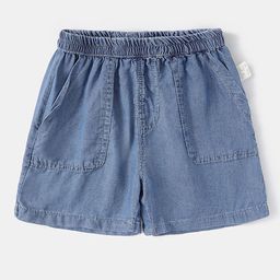 LULU & SKY Unisex Kids Loose Fit High-Rise Denim Shorts-picture-15