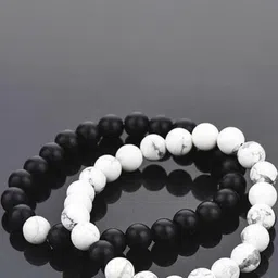 Divine souvenirs Unisex Set Of 2 Artificial Beaded Elasticated Bracelets-7