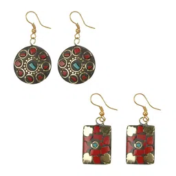 URBANELA Circular Drop Earrings-image-93