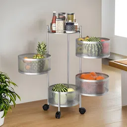 Aura Silver-Toned Set of 1 Regular Multi-Utility Organisers-image-38