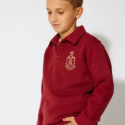 Koton Boys Shirt Collar Long Sleeves Pullover Sweatshirt-image-74