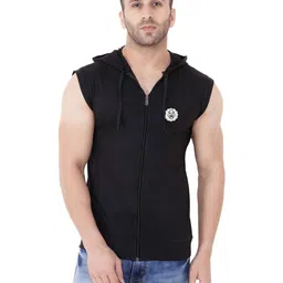 Blisstone Men Hooded Solid Cotton Sporty Jacket-picture-13