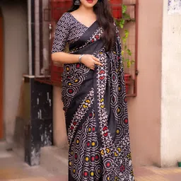 Panzora Batik Silk Blend Saree-picture-44