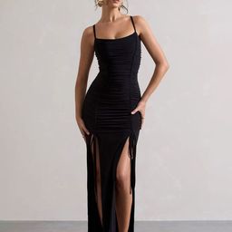 TRAQUILA Fit & Flare Maxi Dress-image-20