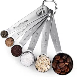 Eastern Eagle Stainless Steel Measuring Spoons Set of 6 Piece Stainless Steel Measuring Spoon Set-15
