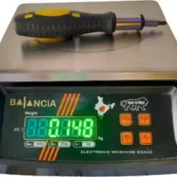 NIVAYO Balancia 30kg Steel Plate Double Display High Quality Weight Machine For Kitchen/Shop With Power Adapter & 4V Re-Chargeable Battery Weighing Scale (Black) (Platform Size- 170 x 210mm, Dual Display, On Off Memory Function,grocery,kata,taraju,shop,computer electronic vajan kata , tarazu , jewellery , sabzi ,4V Re-Chargeable Battery) # Made in India Weighing Scale (Black) Weighing Scale (Black) Weighing Scale (Black) TR-222 Weighing Scale-image-53