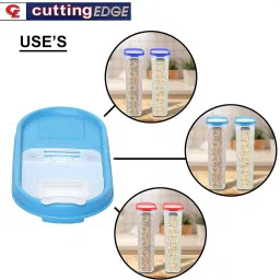 Modular Containers Lids for Boxes Compatible with Cutting EDGE Containers Only 7.4 inch, 3.7 inch Lid Set image 4