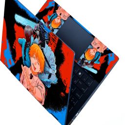 Techfit Laptop Skin Full Panel for 15.6 inch - Chainsaw Man Anime Design Self Adhesive Vinyl Laptop Decal 15.6-image-60