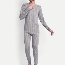 Zeffit Men Thermal Suit Men Top - Pyjama Set Thermal-image-98