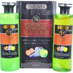 Mix Fruit Vinegar Natural Black Hair Colour Dye(500ml*2) , Black-image-34