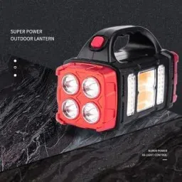 ecosky MULTIFUNCTION SOLAR WATERPROOF FLASHLIGHT WITH USB CHARGING,TWIN BULB LED & COB Torch image 5