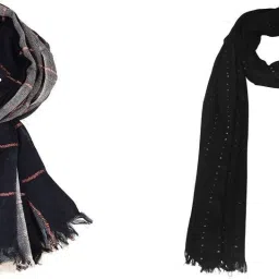 Self Design Pure Cotton Men Multicolor Fancy Scarf-image-66