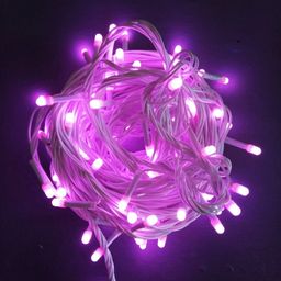 junjadiya 60 LEDs 17 m Purple Steady Ball Rice Lights-picture-21