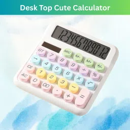 Desktop Calculator, 12-Digit Large LCD and Large Buttons for Office, Homes Q100 Basic Calculator-picture-11