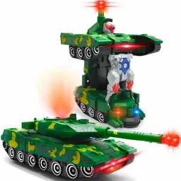 Electronic Robot Tank Deformation Robot Toy with Light Music and Bump Function-image-35