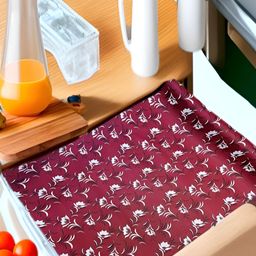 Aura Red Set of 1 Water Resistant Shelf Liner Organisers-image-67