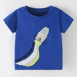 LULU & SKY Boys Colourblocked Applique T-shirt-image-22