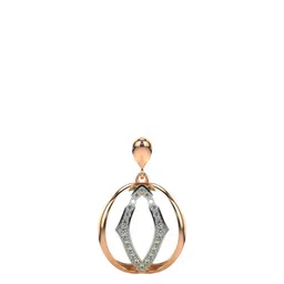 VALANOVA Women 14K Rose Gold & Lab Grown Diamond Pendant 2.14gm-picture-31